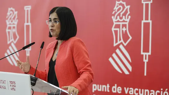Carolina Darias en rueda de prensa en la Ciudad de las Artes y las Ciencias Carolina Darias en rueda de prensa en la Ciudad de las Artes y las Ciencias