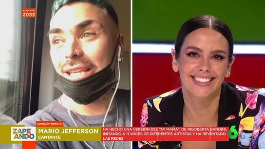 La imitación de Mario Jefferson de Rosalía en pleno directo en Zapeando La imitación de Mario Jefferson de Rosalía en pleno directo en Zapeando