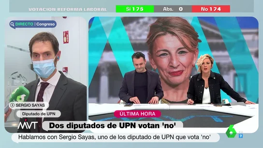 Cristina Pardo, al diputado de UPN que ha votado en contra de la reforma laboral: "¿Se siente más cómodo con Bildu?" Cristina Pardo, al diputado de UPN que ha votado en contra de la reforma laboral: "¿Se siente más cómodo con Bildu?"