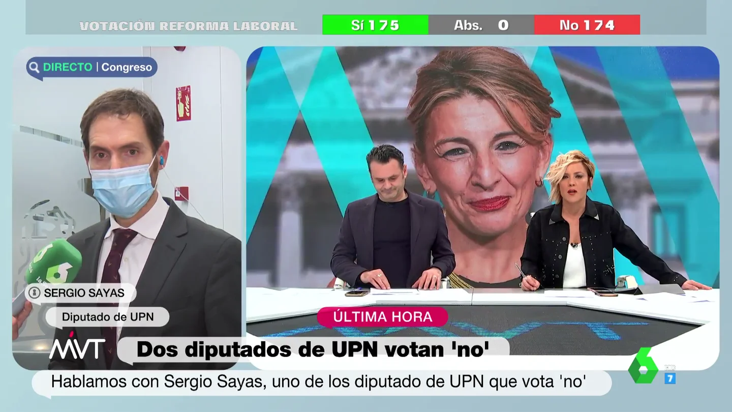 Cristina Pardo, al diputado de UPN que ha votado en contra de la reforma laboral: "¿Se siente más cómodo con Bildu?" Cristina Pardo, al diputado de UPN que ha votado en contra de la reforma laboral: "¿Se siente más cómodo con Bildu?"
