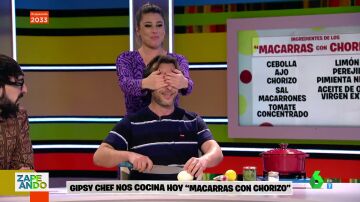 El peliagudo reto de Gipsy Chef en directo: se atreve a cortar cebolla con los ojos tapados