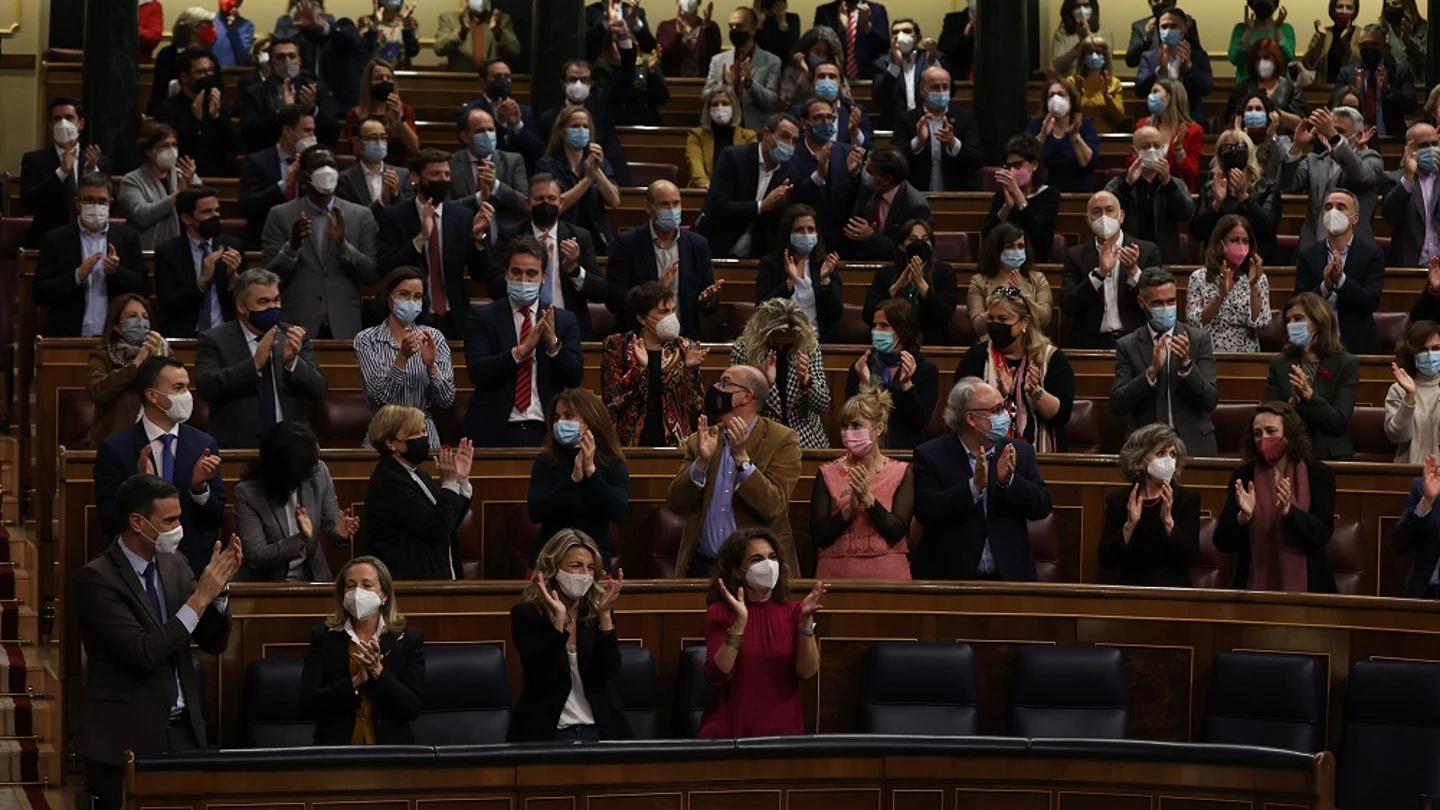 Imagen del Congreso tras la votación de la reforma laboral Imagen del Congreso tras la votación de la reforma laboral