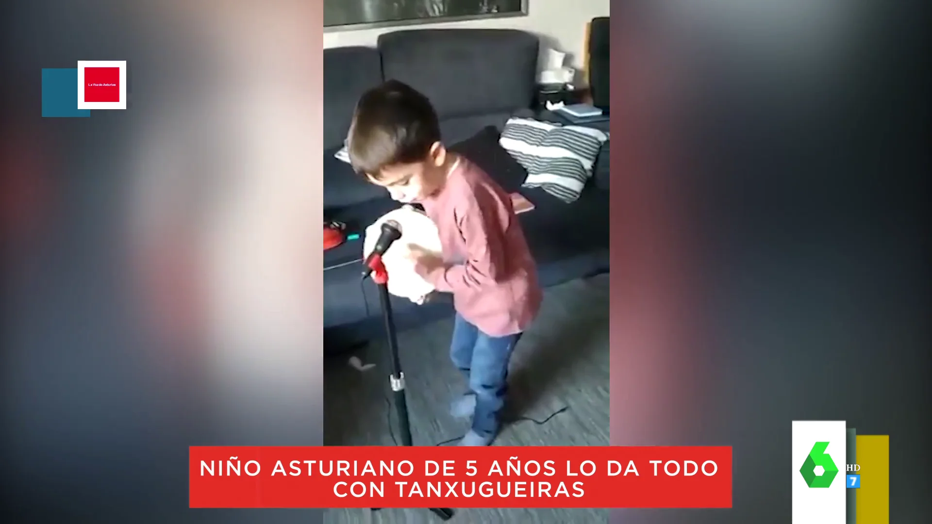 La adorable interpretación de un niño asturiano de cinco años que lo da todo con la canción de las Tanxugueiras