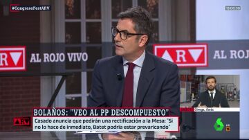 Bolaños, al PP: "Hay que saber perder"