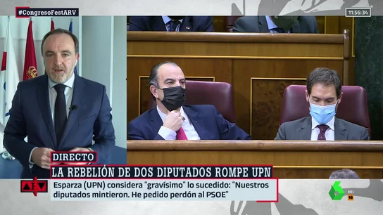 Javier Esparza (UPN), sobre los dos diputados díscolos: "Han mentido a todos: a España, a los navarros y al partido" Javier Esparza (UPN), sobre los dos diputados díscolos: "Han mentido a todos: a España, a los navarros y al partido"