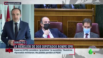 Javier Esparza (UPN), sobre los dos diputados díscolos: "Han mentido a todos: a España, a los navarros y al partido" 