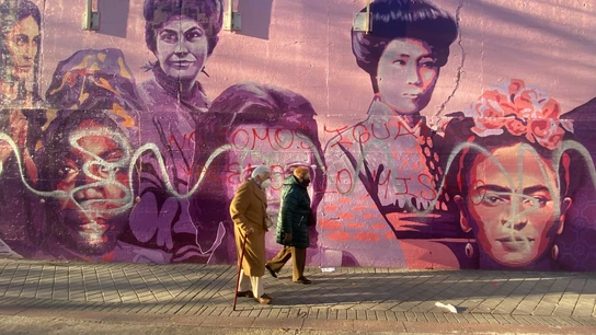 El mural feminista de Ciudad Lineal volverá a ser reparado por tercera vez, con ayuda de los ciudadanos El mural feminista de Ciudad Lineal volverá a ser reparado por tercera vez, con ayuda de los ciudadanos