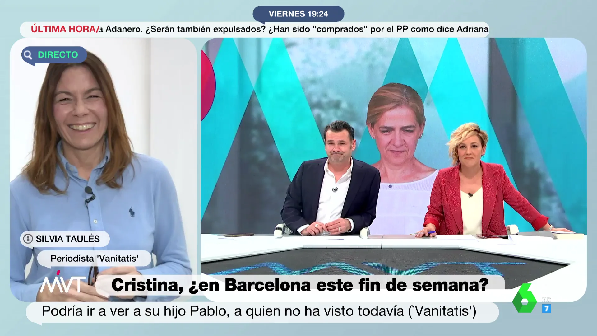 La pregunta de Iñaki López sobre Urdangarin y la infanta que descoloca a Cristina Pardo: "Hay que informarse"