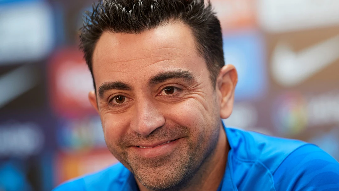 Xavi, en rueda de prensa