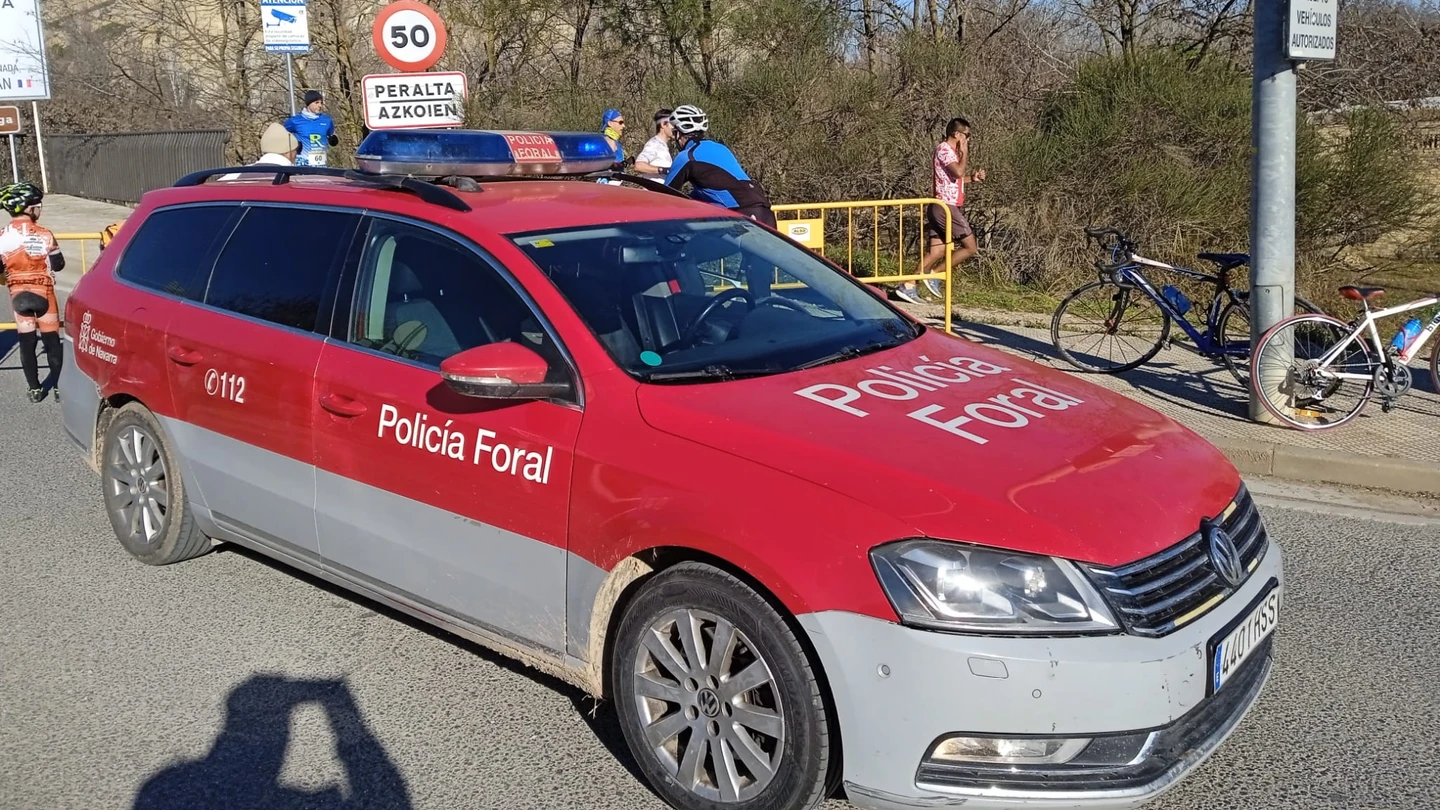 Imagen de archivo de un coche de la Policía Foral de Navarra Imagen de archivo de un coche de la Policía Foral de Navarra