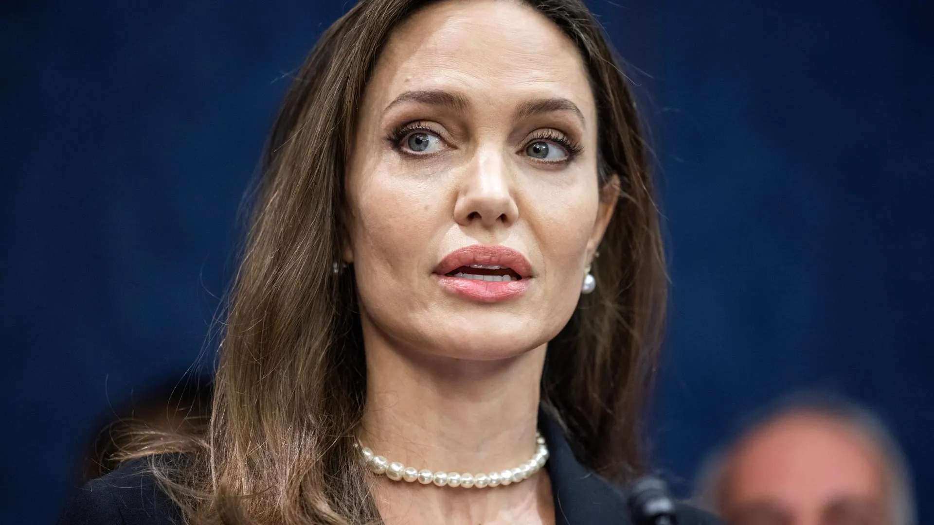 Angelina Jolie, durante su intervención 