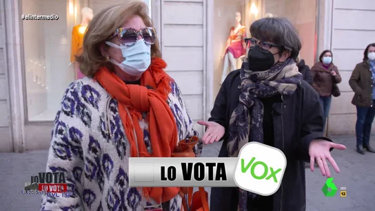 Una señora de Valladolid alucina a Thais Villas al encontrar una votante de Vox: "No hubiera dado un duro" Una señora de Valladolid alucina a Thais Villas al encontrar una votante de Vox: "No hubiera dado un duro"