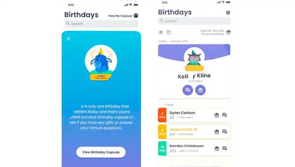 Cumpleaños en Birthdays App Cumpleaños en Birthdays App