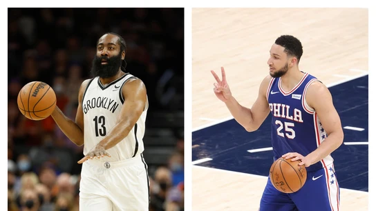 James Harden y Ben Simmons James Harden y Ben Simmons