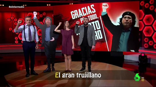 "¡Alberto, Casero, amigo del obrero!": así le homenajean Wyoming, Dani Mateo y Cristina Gallego con una versión de 'La Internacional' "¡Alberto, Casero, amigo del obrero!": así le homenajean Wyoming, Dani Mateo y Cristina Gallego con una versión de 'La Internacional'