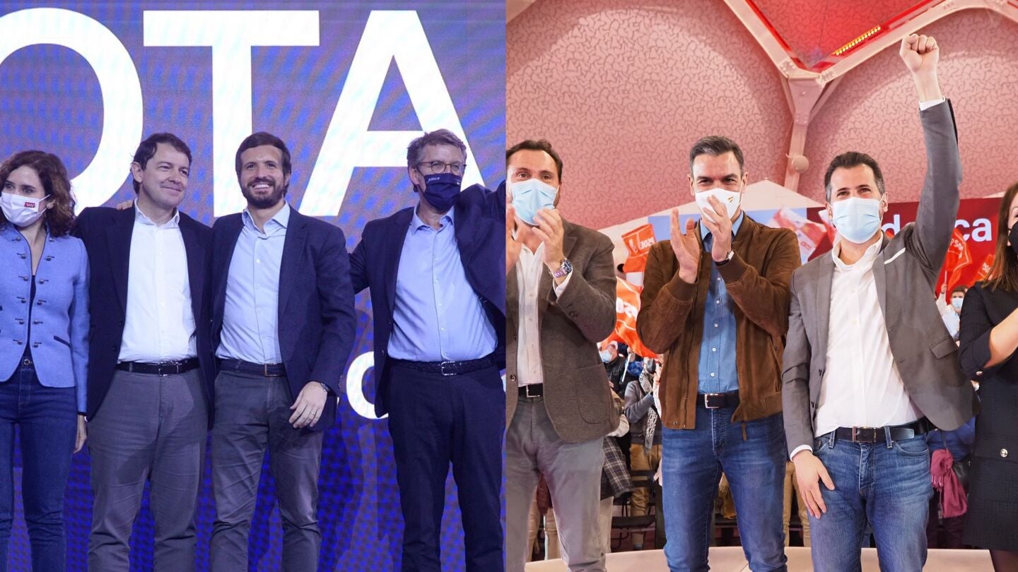 Actos de cierre de campa&ntilde;a de PP y PSOE en Castilla y Le&oacute;n