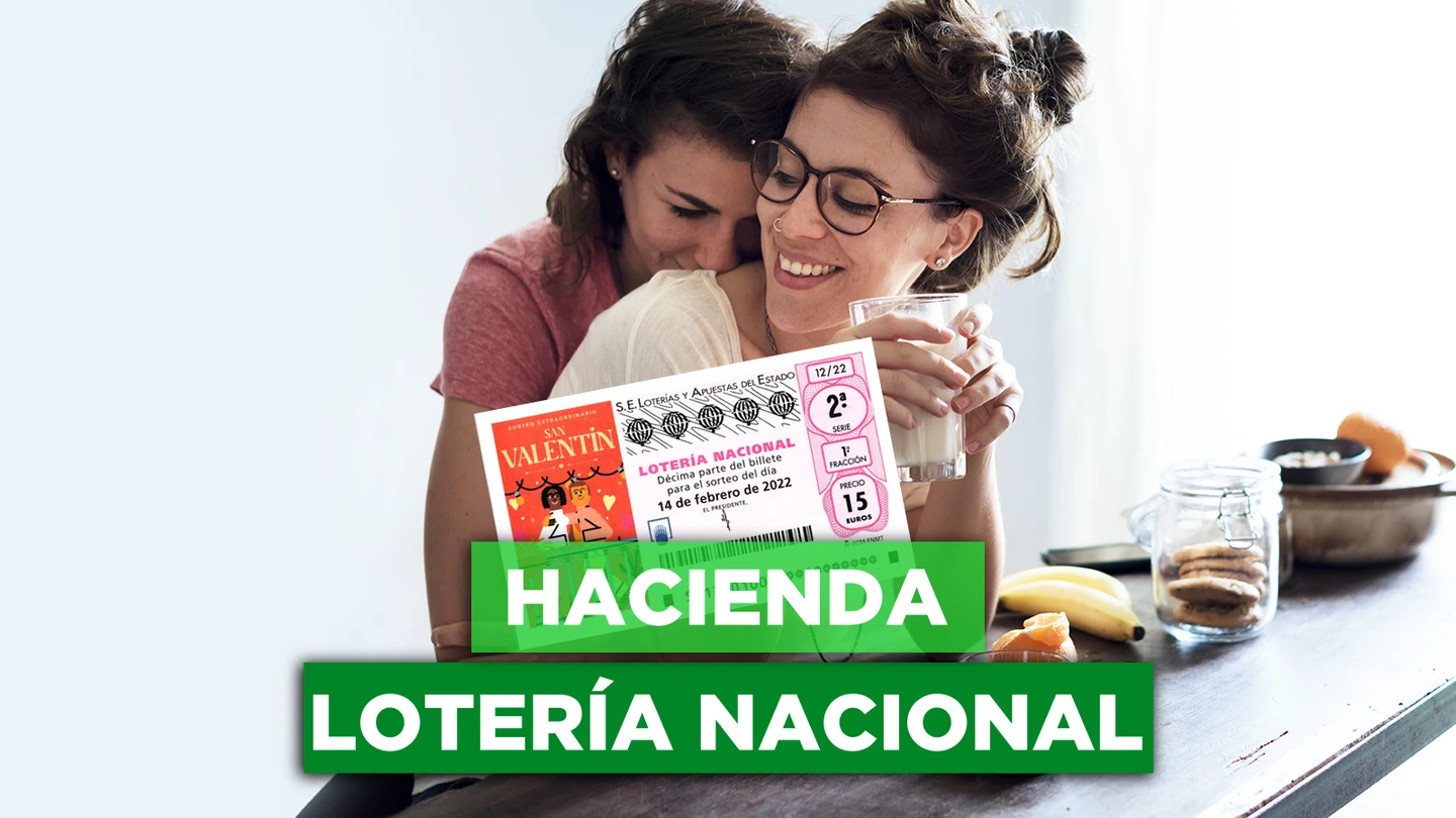 Lotería Nacional de San Valentín: ¿Cuánto se queda Hacienda de los premios? Lotería Nacional de San Valentín: ¿Cuánto se queda Hacienda de los premios?
