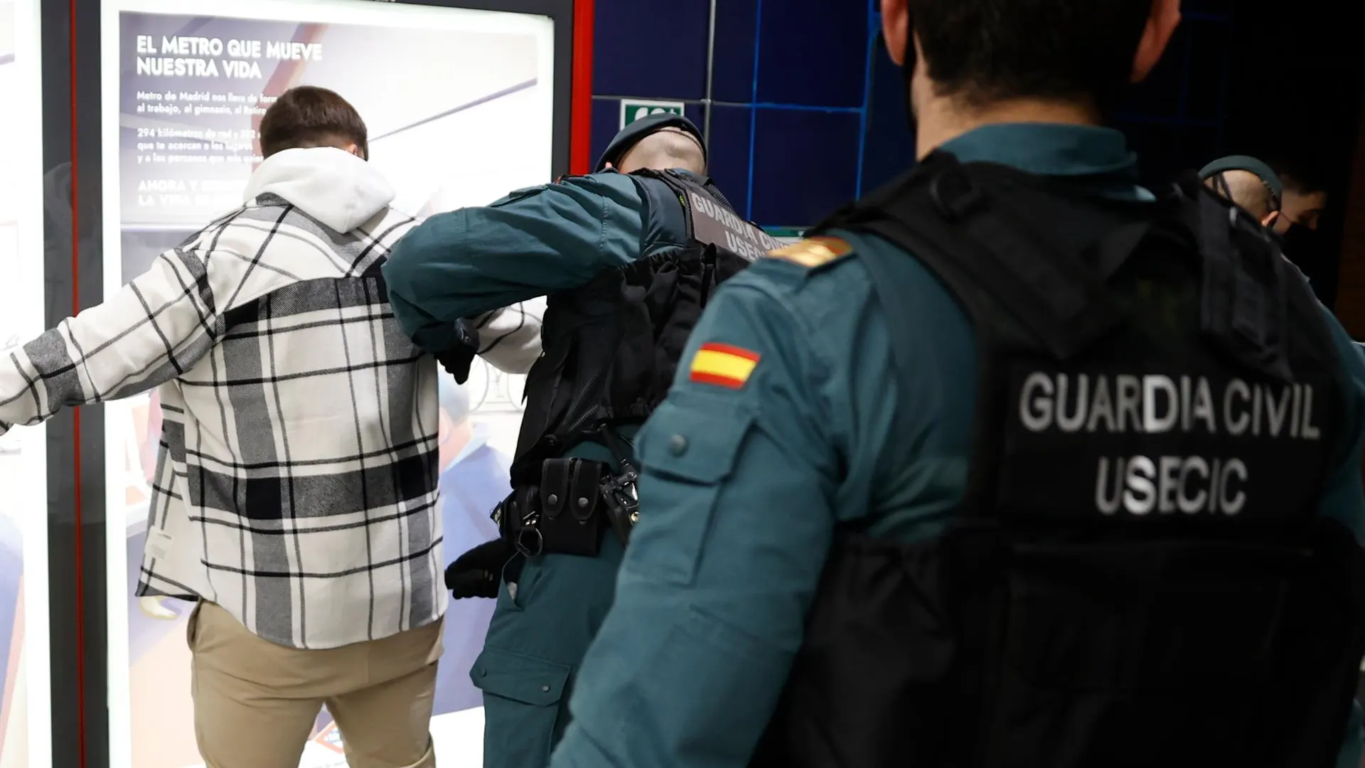 La Guardia Civil controla la estación de tren de Arganda del Rey