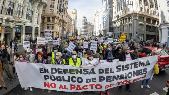 Manifestación en defensa de las pensiones dignas en Madrid Manifestación en defensa de las pensiones dignas en Madrid