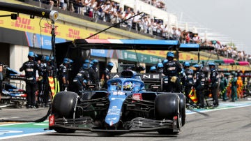 'Pit-stop' de Alpine