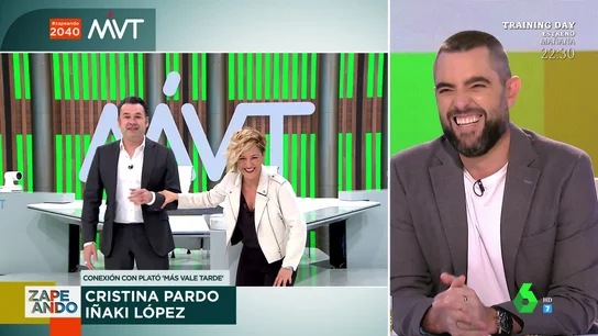 La cómica reacción de Cristina Pardo cuando Iñaki López dice cuánto cree que pesa La cómica reacción de Cristina Pardo cuando Iñaki López dice cuánto cree que pesa