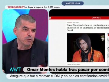 Manu Marlasca responde a la excusa de Omar Montes sobre su declaración por el pasaporte COVID falso: "Ahí no hacen el DNI"