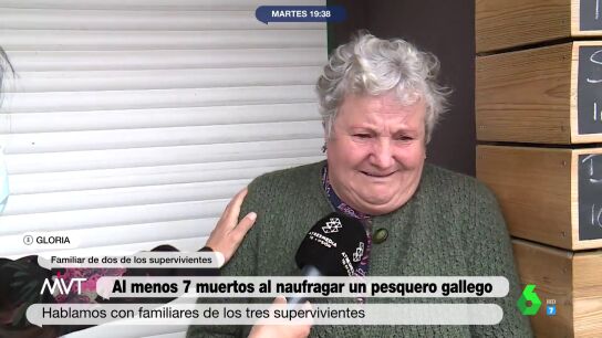 El relato entre l&aacute;grimas de una familiar de dos supervivientes del pesquero gallego naufragado en Canad&aacute;: "Uno es mi hijo y otro mi hermano"
