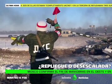 Rusia anuncia la retirada de parte de las tropas desplegadas en la frontera con Ucrania