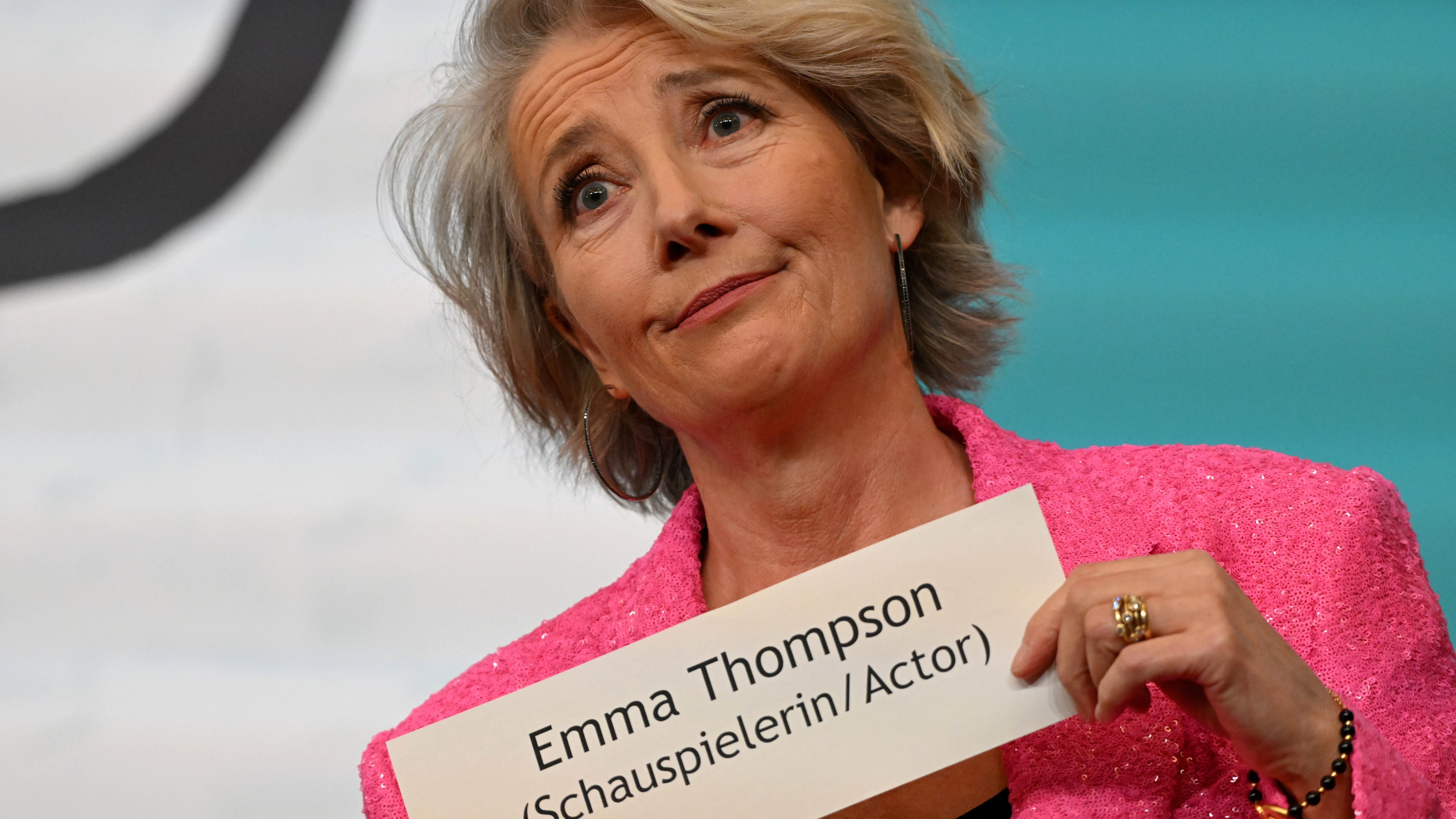 La actriz británica Emma Thompson, durante una rueda de prensa en la Berlinale