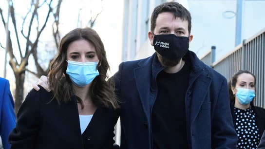 La ministra de Igualdad, Irene Montero y el exlíder de Unidas Podemos, Pablo Iglesias. La ministra de Igualdad, Irene Montero y el exlíder de Unidas Podemos, Pablo Iglesias.