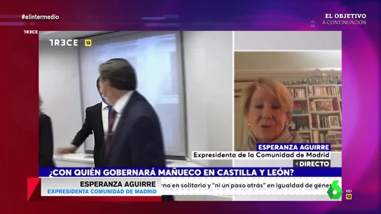 La irónica reacción de Wyoming tras escuchar a Aguirre apoyar un gobierno con Vox que derogue la ley de violencia de género La irónica reacción de Wyoming tras escuchar a Aguirre apoyar un gobierno con Vox que derogue la ley de violencia de género