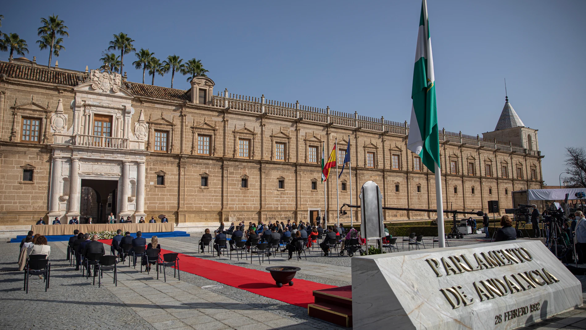 El Parlamento durante la celebración del acto con motivo del Día de Andalucía EN 2021