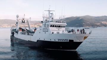 El barco pesquero gallego Villa de Pitanxo, naufragado en aguas de Terranova (Canadá)