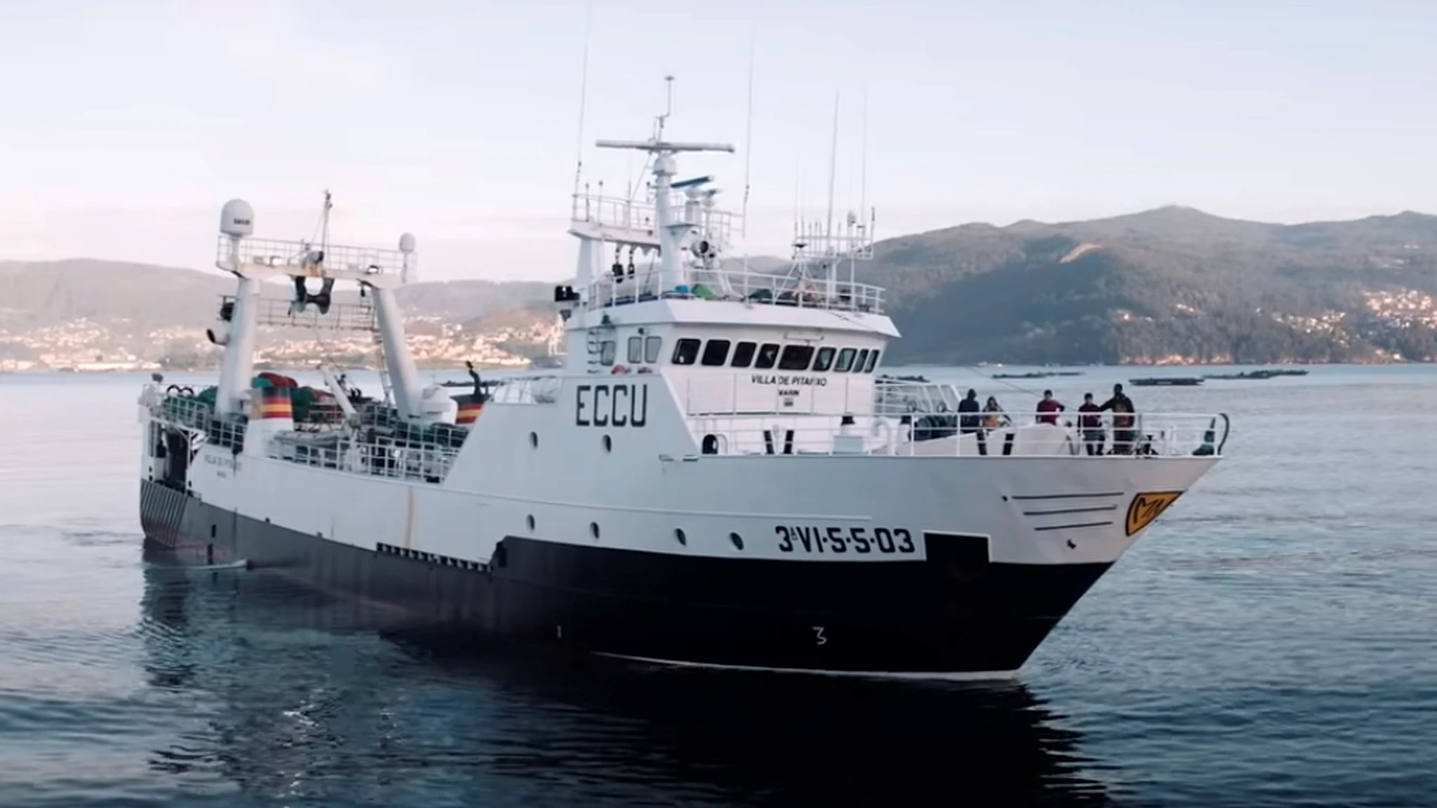 El barco pesquero gallego Villa de Pitanxo, naufragado en aguas de Terranova (Canadá)