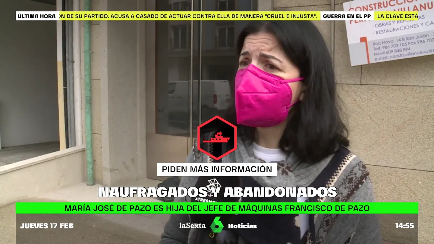 Los familiares de los desaparecidos en el hundimiento del Villa de Pitanxo piden que siga la búsqueda y aquejan la falta de información Los familiares de los desaparecidos en el hundimiento del Villa de Pitanxo piden que siga la búsqueda y aquejan la falta de información