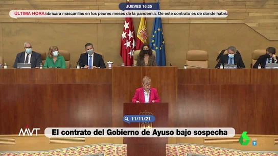 El momento en que una diputada socialista fue expulsada de la Asamblea de Madrid por acusar al hermano de Ayuso El momento en que una diputada socialista fue expulsada de la Asamblea de Madrid por acusar al hermano de Ayuso