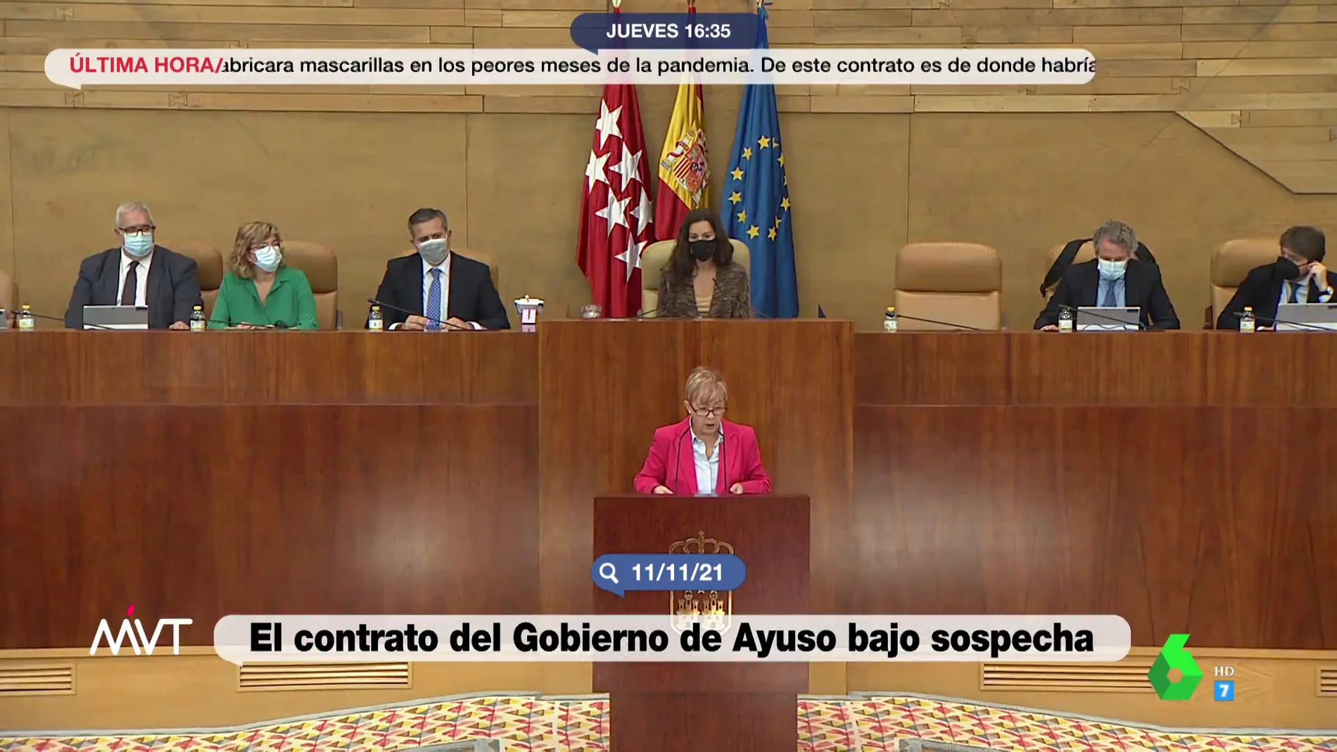 El momento en que una diputada socialista fue expulsada de la Asamblea de Madrid por acusar al hermano de Ayuso