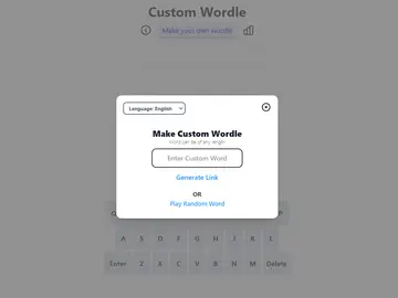 Custom Wordle Custom Wordle