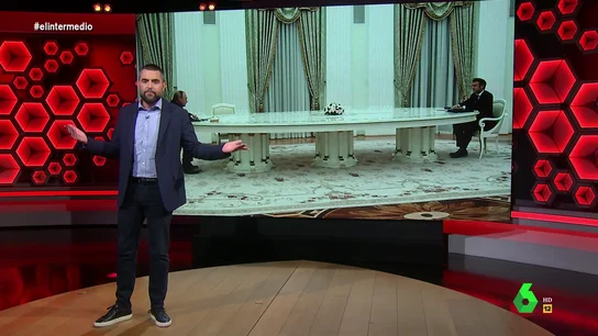 La "mesa de la discordia" de Putin: Dani Mateo explica por qué "ha desatado una auténtica guerra" entre España e Italia La "mesa de la discordia" de Putin: Dani Mateo explica por qué "ha desatado una auténtica guerra" entre España e Italia