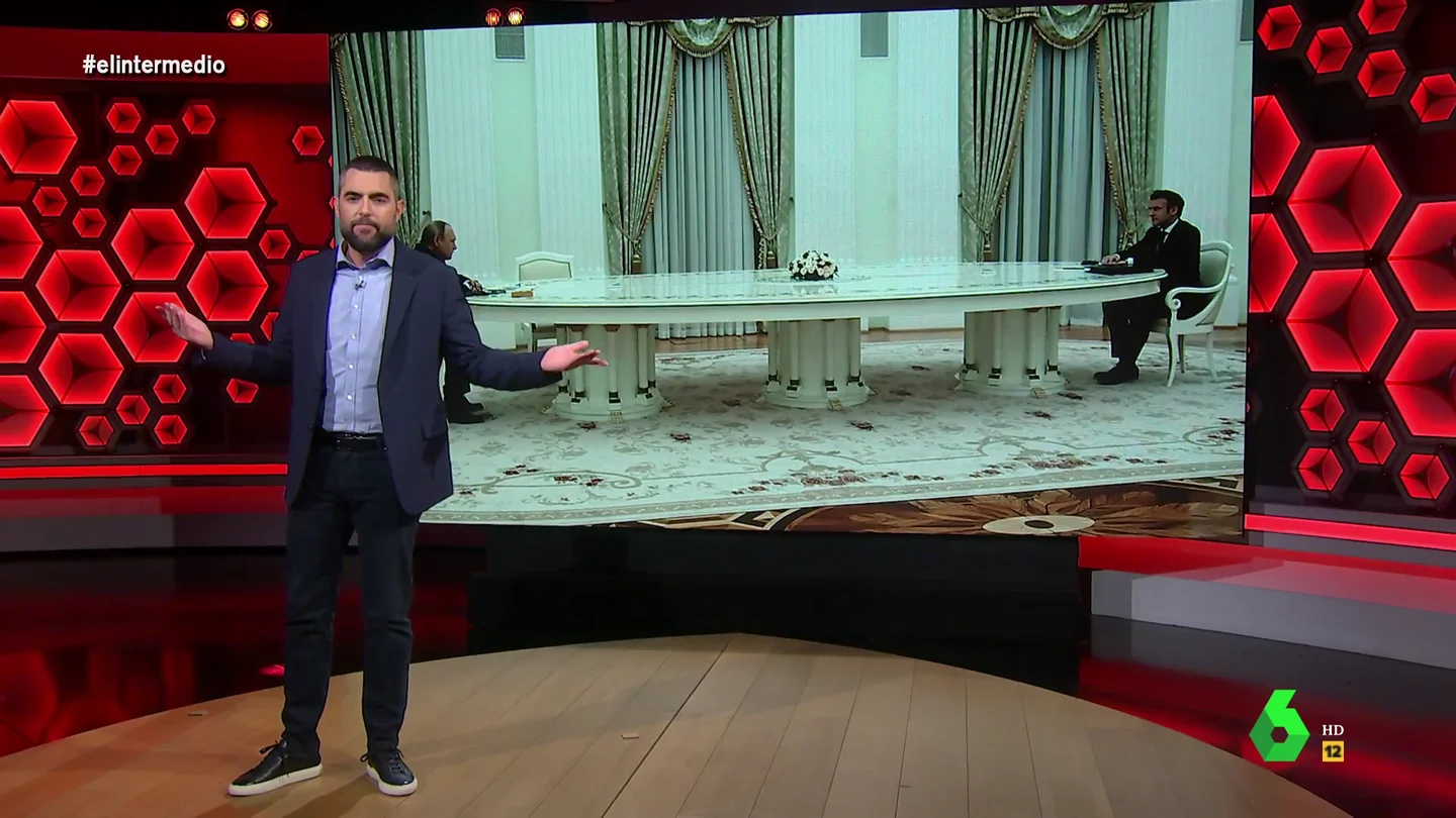 La "mesa de la discordia" de Putin: Dani Mateo explica por qué "ha desatado una auténtica guerra" entre España e Italia La "mesa de la discordia" de Putin: Dani Mateo explica por qué "ha desatado una auténtica guerra" entre España e Italia