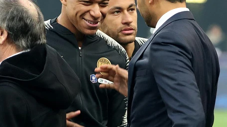 Kylian Mbappé y Nasser Al-Khelaifi