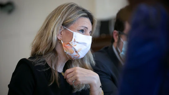 La vicepresidenta segunda de España y ministra de Trabajo, Yolanda Díaz. La vicepresidenta segunda de España y ministra de Trabajo, Yolanda Díaz.