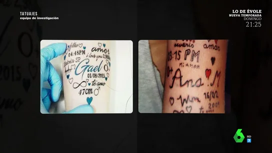 Imagen del resultado de un tatuaje Imagen del resultado de un tatuaje