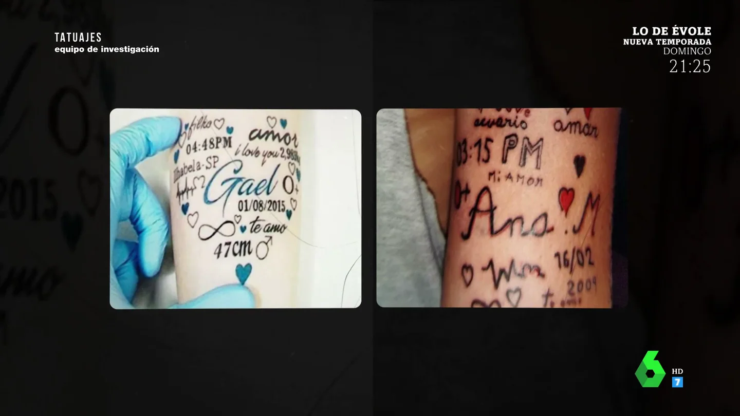 Imagen del resultado de un tatuaje Imagen del resultado de un tatuaje