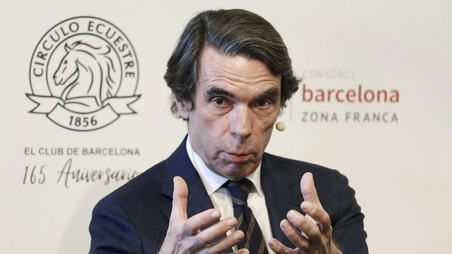 El expresidente del Gobierno, José María Aznar, en un acto El expresidente del Gobierno, José María Aznar, en un acto