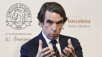 El expresidente del Gobierno, José María Aznar, en un acto