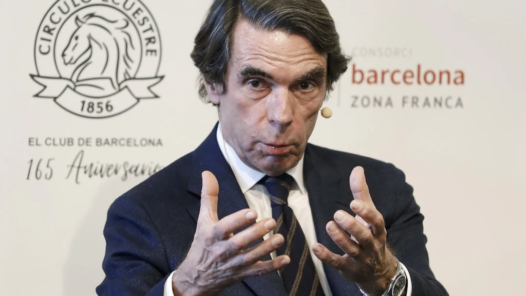 El expresidente del Gobierno, José María Aznar, en un acto