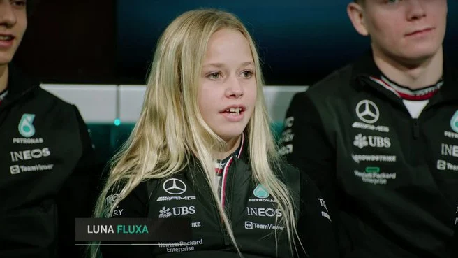 Luna Fluxá, piloto de Mercedes