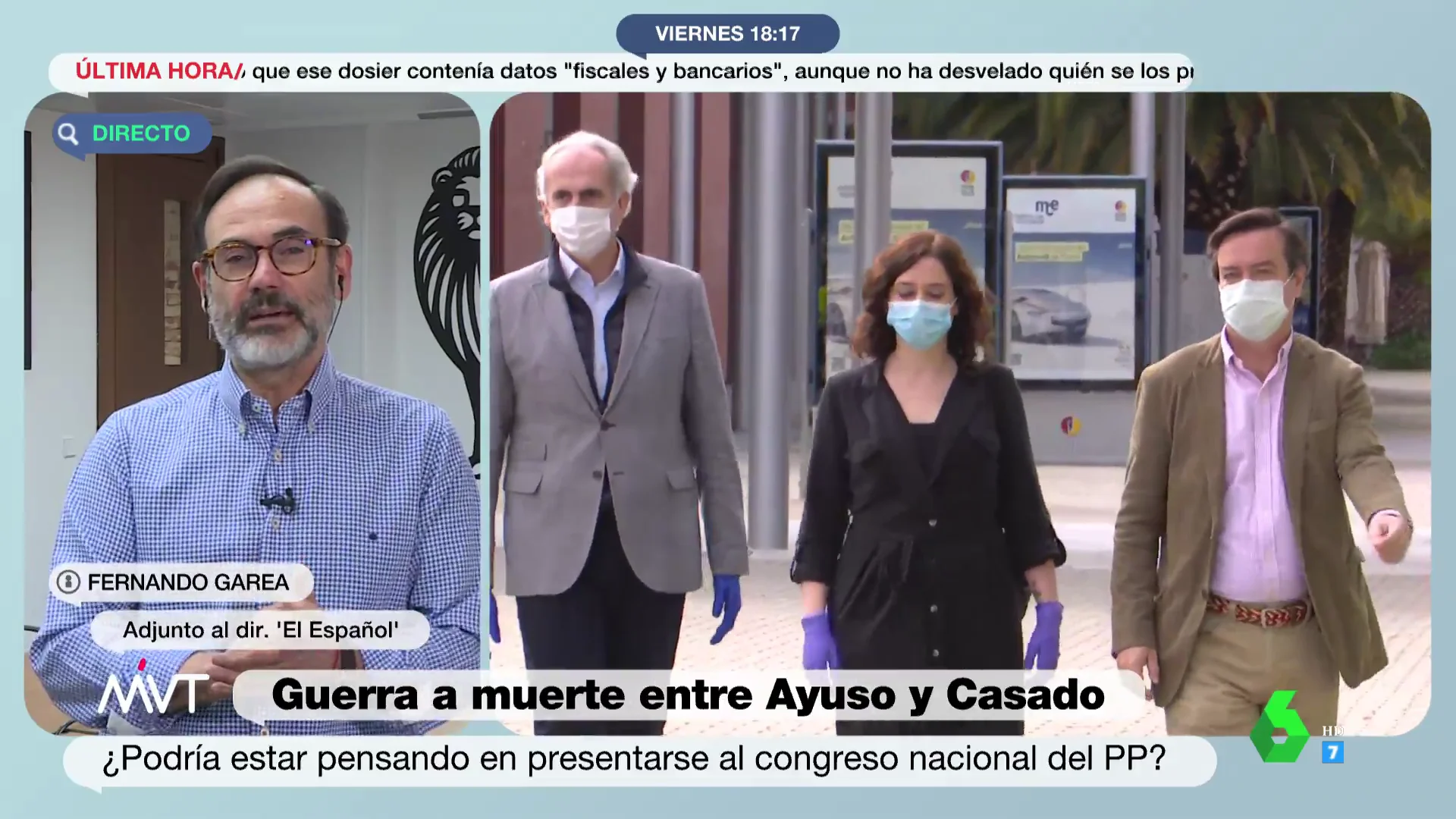 El análisis de Fernando Garea sobre la 'supervivencia' política de Ayuso y Casado en el PP: "O cae uno, o cae otra o lo hacen varios"