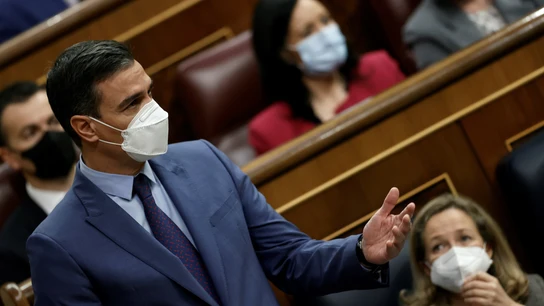El presidente del Gobierno, Pedro Sánchez, en el Congreso de los Diputados El presidente del Gobierno, Pedro Sánchez, en el Congreso de los Diputados